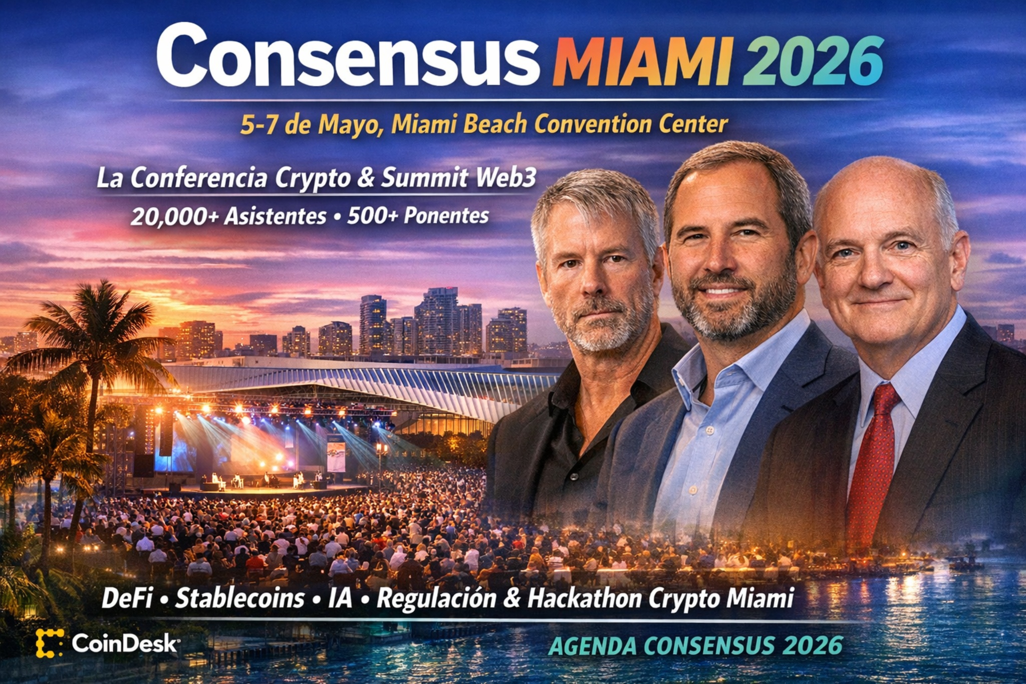 Consensus Miami 2026: El Punto de Encuentro Definitivo para Líderes Crypto y Web3