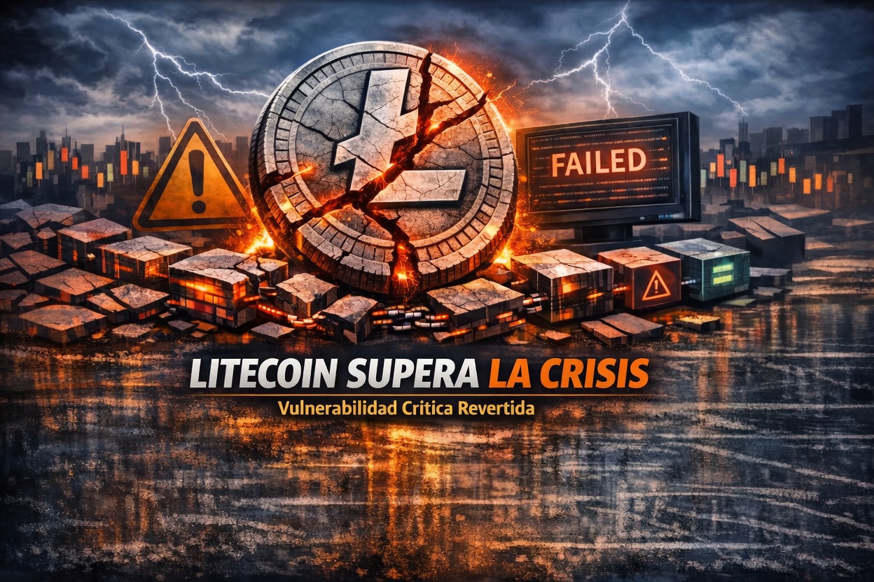 Litecoin supera una vulnerabilidad crítica tras reescribir su blockchain en una semana marcada por fallos en el ecosistema cripto