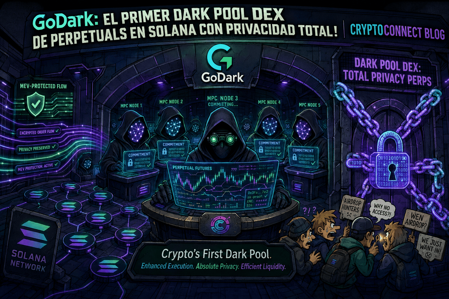 ¡GoDark: El primer Dark Pool DEX de Perpetuals en Solana con privacidad total!** | CRYPTOCONNECT BLOG