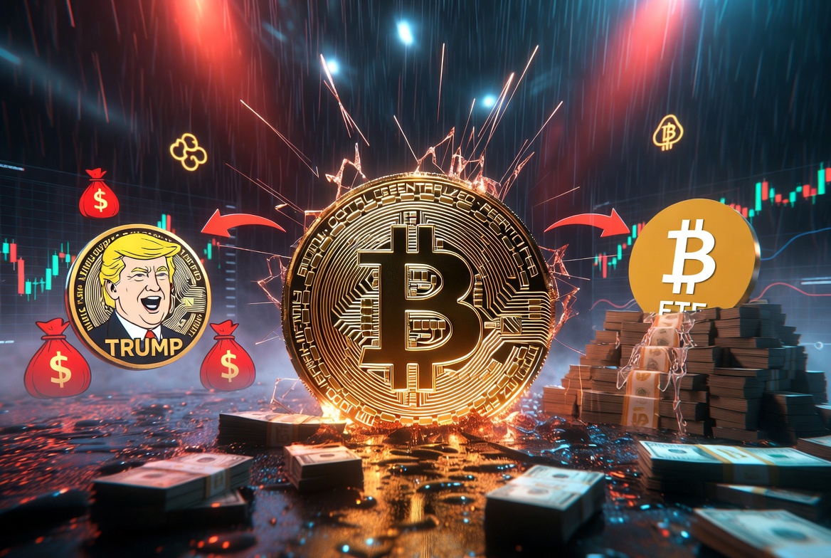De la Euforia al Colapso: El Memecoin TRUMP y el Peor Mes de la Historia de los ETFs de Bitcoin