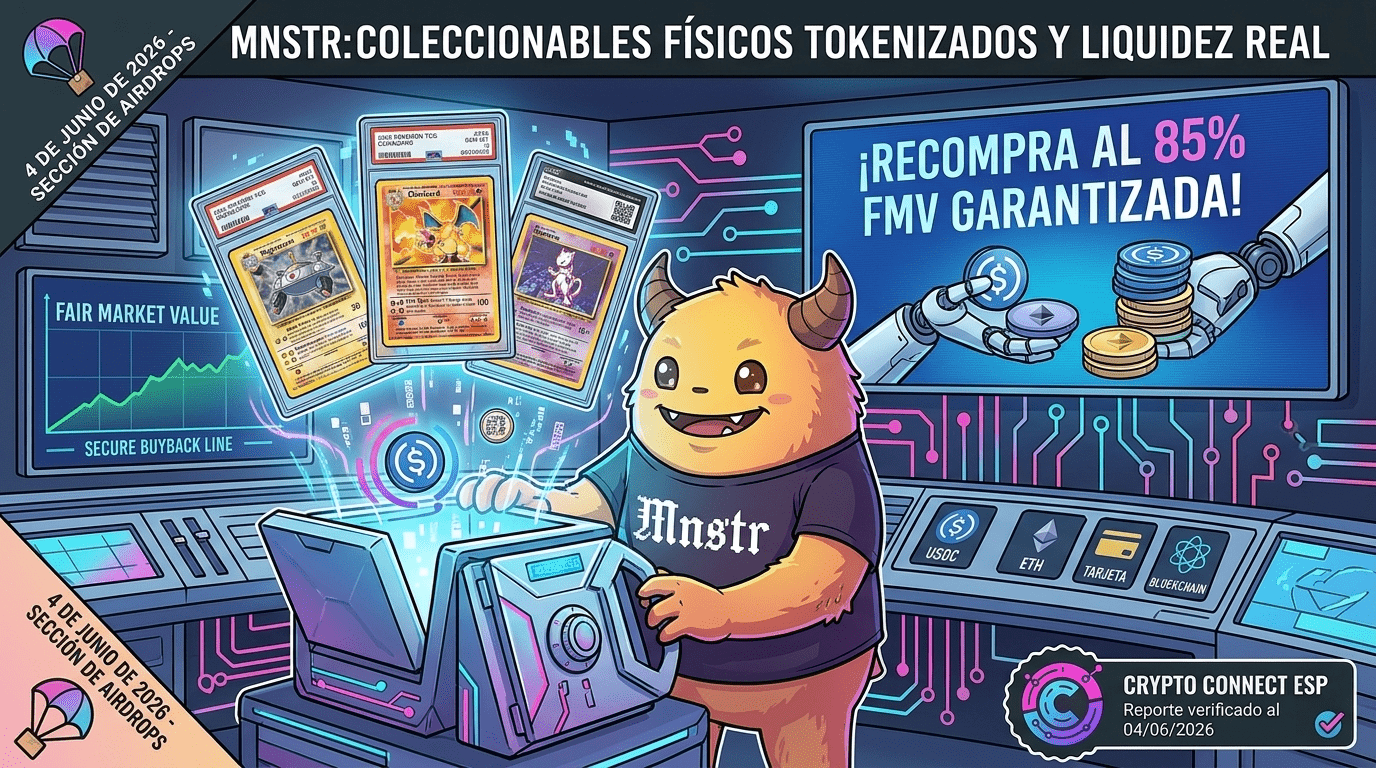 ¡MNSTR (Monster Strategy): Packs de Pokémon Grado Real con Buyback al 85% y Tesoro On-Chain! | CRYPTOCONNECT BLOG